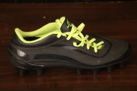 Nivia Airstrike Football Stud with TPU Sole - 5UK, Black & Green