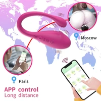 Portable Wireless Bluetooth Remote Control Couple Vibrator IPX6 Waterproof and USB Power Made With Softest Silicone - m, Purple