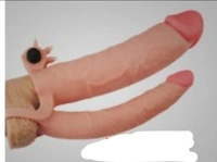 Duramax 8 inch Soft DROGON JUMBO Silicon double head Dual Plazer penis silive Condom and dildo - Skin