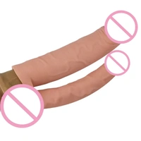 Duramax 8 inch Soft DROGON JUMBO Silicon double head Dual Plazer penis silive Condom and dildo - Skin