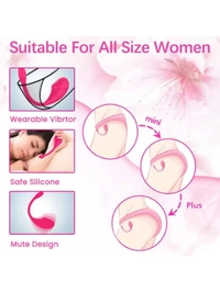 Wireless Bluetooth APP Remote Control USB Mini Vibrator 1&2&3 9 Frequency Adult Sex Toy for Women - Purple