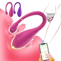 Portable Wireless Bluetooth Remote Control Couple Vibrator IPX6 Waterproof and USB Power Made With Softest Silicone - m, Purple