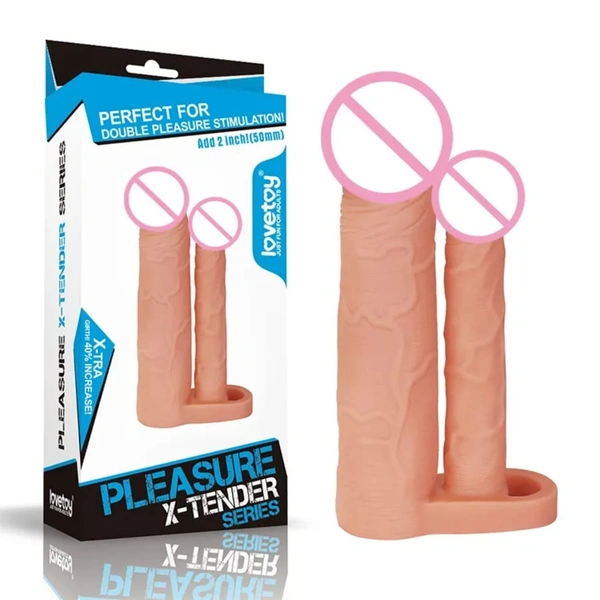 Duramax 8 inch Soft DROGON JUMBO Silicon double head Dual Plazer penis silive Condom and dildo - Skin