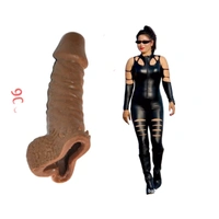 Jcb Condom with Realistic Texture 6 inch Reusable Man Condom DROGON JUMBO - 6 INCH, CHOCKLATE