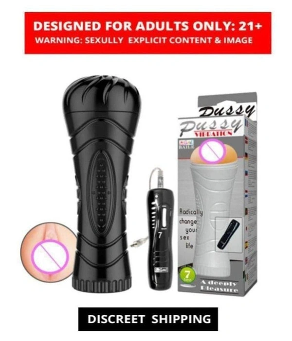 Masturbator For men + Black Egg Vibrator with remote multispeed egg - 7 inch, skin