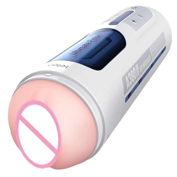 High Quality Vibration & Suction System Oral Voice Operated Electric Sex Toy Male Masturbation Aircraft Cup for Male Masturbator - 10 inch, skin