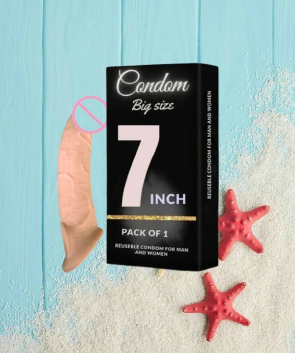 jumbo Reusabale Condom - 7 inch