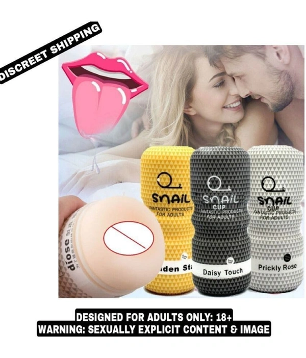 KNIGHTRIDERS SNAIL CUP MALE MASTURBATOR REALSTIC POCKET PUSSY FOR MEN - 8 INCH, WHITE , SKIN