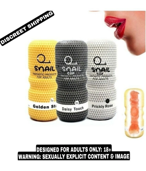 KNIGHTRIDERS SNAIL CUP MALE MASTURBATOR REALSTIC POCKET PUSSY FOR MEN - 8 INCH, WHITE , SKIN