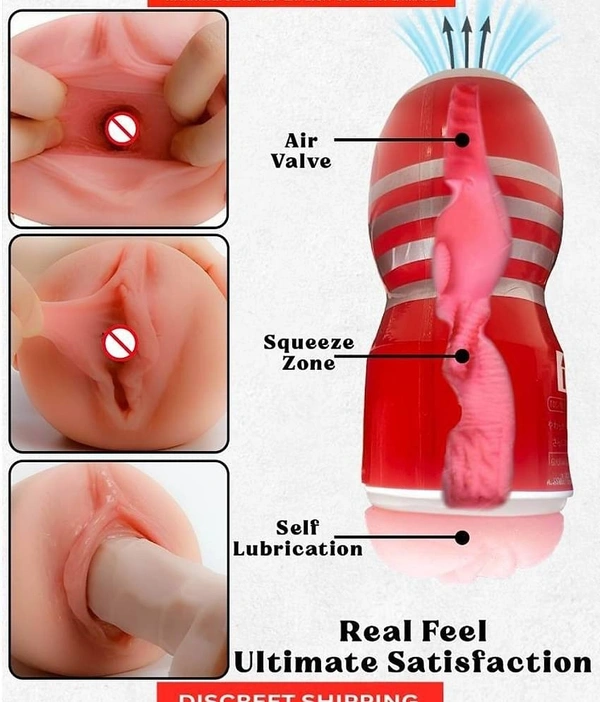 NAUGHTY TOYS PRESENT TENGA PUSSY (IE-NOA) CUP POCKET PUSSY FOR MALE (MULTI COLOR) BY KaMVeDa - 6 inch, skin