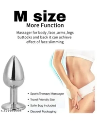 Heart Shaped Anal Plugs  Jewel Butt Plugs Prostate Massager Stainless Steel Metal Butt Plugs - m, White