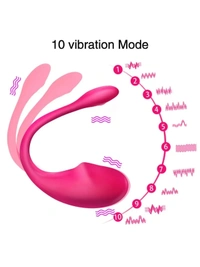 Wireless Bluetooth APP Remote Control USB Mini Vibrator 1&2&3 9 Frequency Adult Sex Toy for Women - Purple