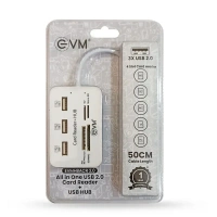 EVMHBACR 2.0 All in One USB 2.0 Card Reader + USB HUB