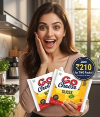 Go Cheese Slices 200gm Buy 1 Get 1 Free