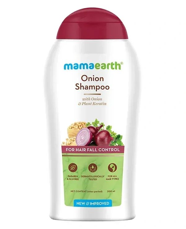 Mama Earth Mamaearth Onion Shampoo with Plant Keratin - 200 ml - 200 ml
