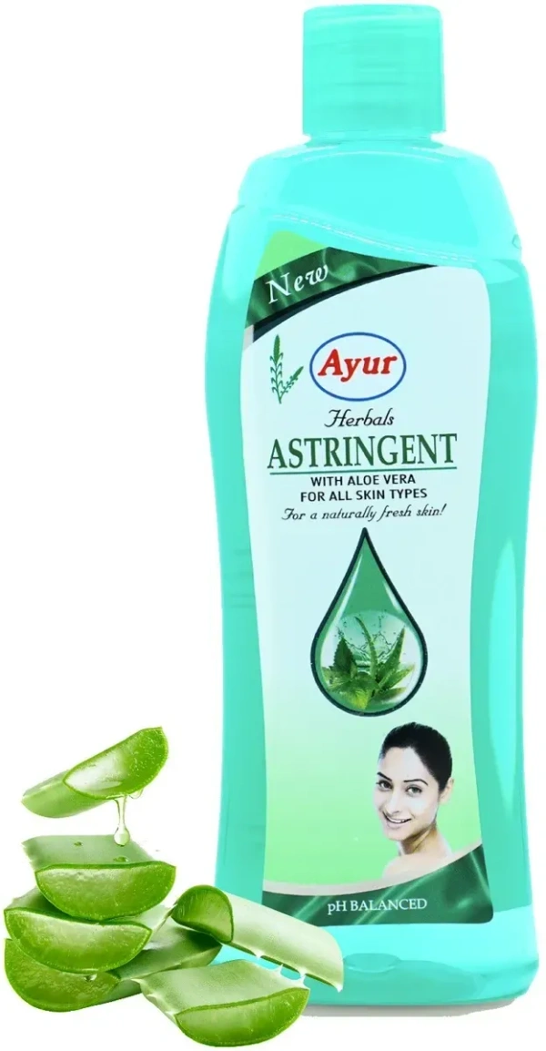 AYUR HERBALS Astringent with Mint,Camphor & Tulsi I Antiseptic & Cooling I Men & Women  (500 ml) - 500 ml