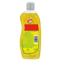 Vim Dishwash Liquid Gel Lemon, With Lemon Fragrance, Leaves No Residue, Grease Cleaner For All Utensils, Bottle - 750ml