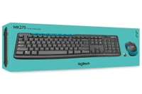 Logitech MK275 Wireless Keyboard and Mouse Combo for Windows, 2.4 GHz Wireless, Compact Wireless Mouse, 8 Multimedia & Shortcut Keys, 2-Year Battery Life, PC/Laptop - Black
