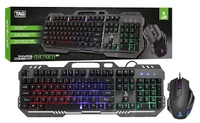 TAG Gamerz Avenger 2.0 RGB Wired Gaming Keyboard & Mouse Combo Kit, Durable Metal Body, RGB, for Windows/Mac