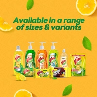 Vim Dishwash Liquid Gel Lemon, With Lemon Fragrance, Leaves No Residue, Grease Cleaner For All Utensils, Bottle - 750ml