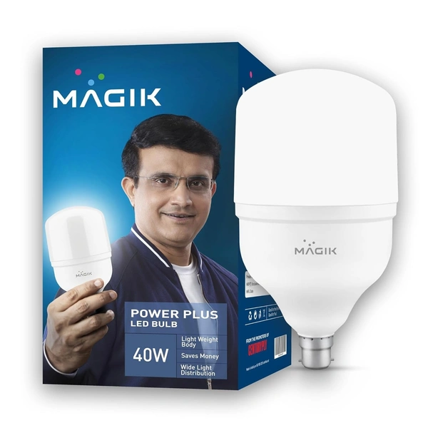 MAGIK Power Plus LED Bulb | Cool White | High Brightness | B22 Base | Energy Efficient | Long Life | Pack of 1