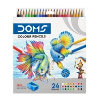 DOMS NA round Shaped Color Pencils Set of 24, Multicolor