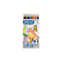 DOMS FSC- 12 Shades Round Shaped Color Pencils(12 pieces)