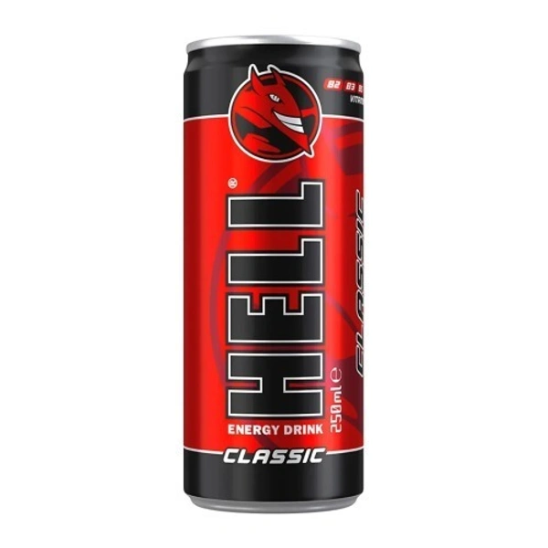 Hell Energy Classic Energy Drink (250 ml, Classic Flavored)