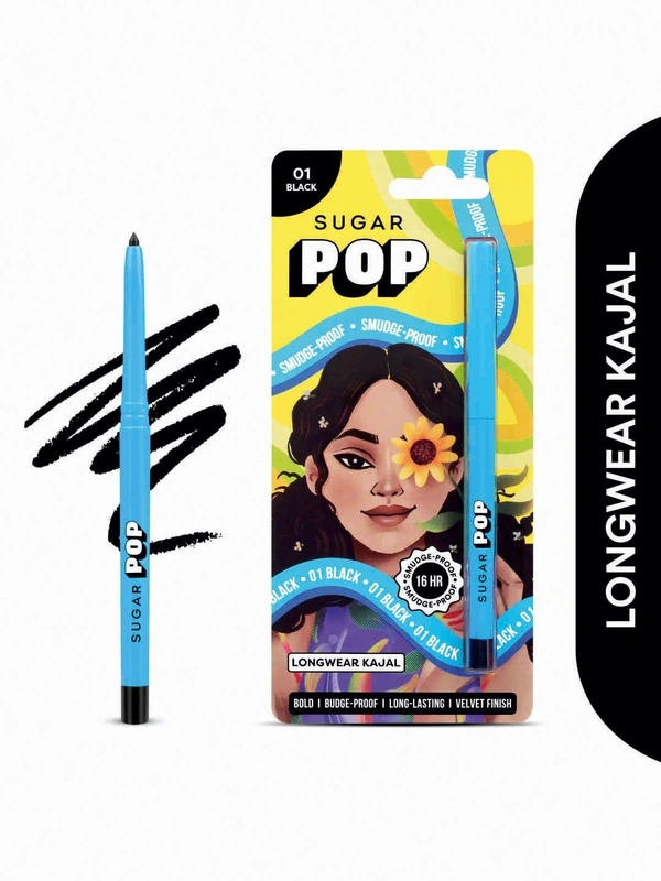 SUGAR POP 16 Hour Stay Waterproof Longwear Kajal 0.3 g - Black