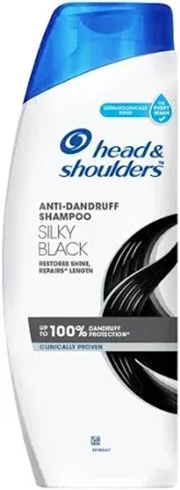 Head & Shoulders Anti-Dandruff Shampoo - Silky Black, 340 ml Bottle