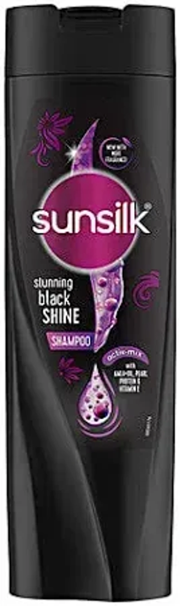 Sunsilk Radiant Black Shine Shampoo, 350 ml