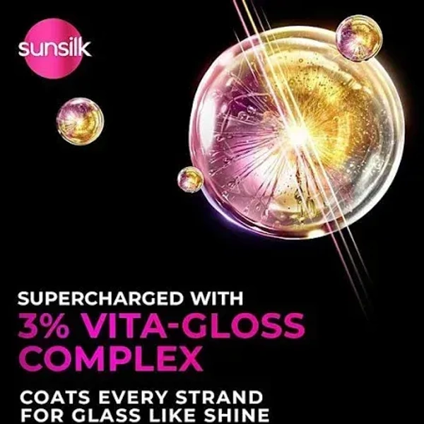 Sunsilk Radiant Black Shine Shampoo, 350 ml