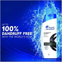 Head & Shoulders Anti-Dandruff Shampoo - Silky Black, 340 ml Bottle