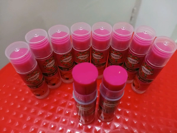 Emaiaya Naturals Strawberry Lipstick - Mandy, H10.cmx W 6.00cm, 0000