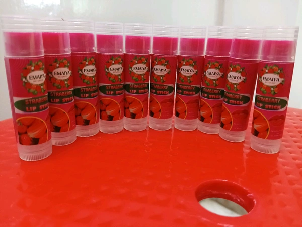 Emaiaya Naturals Strawberry Lipstick - Mandy, H10.cmx W 6.00cm, 0000