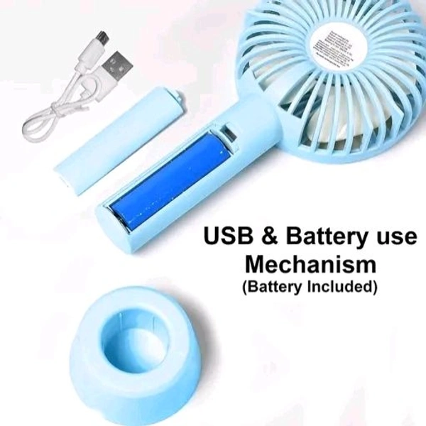Free Delivery Mini Battery + Usb Fan - Free Size
