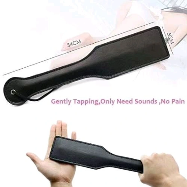 BDSM Bed Restraint Kit Hand Cuffs Ankle Cuff - Couple, Leather, Black