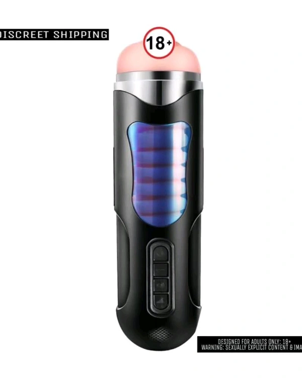 Automatic Handsfree Rotating and Thrusting Masturbator Stroker for Men - ABS+ Silicone, Men, Black