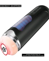 Automatic Handsfree Rotating and Thrusting Masturbator Stroker for Men - ABS+ Silicone, Men, Black