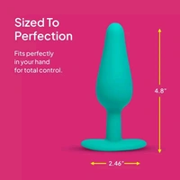 hello Cake Buzzy Butt Vibrating Butt Plug - Eastern Blue, Premium Silicone, Men and Women