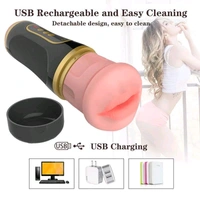 Dual Head Realistic Vibrating Pocket Pussy - Men, Silicone+ABS, Black