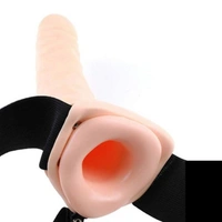 Hollow Strap-on Dildo - Couple, Silicone, 5.5 Inch
