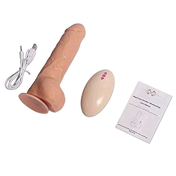 Big Detective Wireless Rotating Dildo – 20 Speeds - Cameo, Soft Silicone, 6.5 Inches