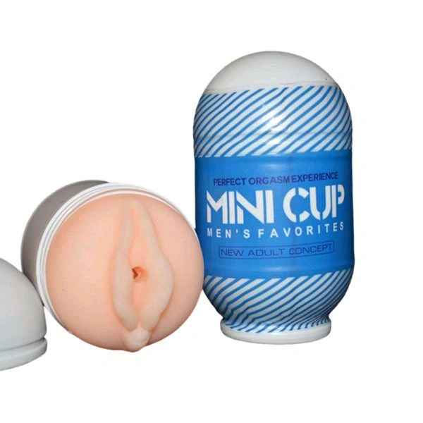 New Arrival Mini Masturbator Cup – 4inch - Soft Silicone, 4 Inch, Cornflower Blue