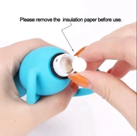 Multi Beads Silicone Butt Plug Vibrator - premium silicone, Cornflower Blue, 5.9 Inch