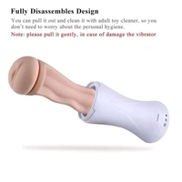 Happy Sport Vibrating Masturbator - White, Abs+ Silicone