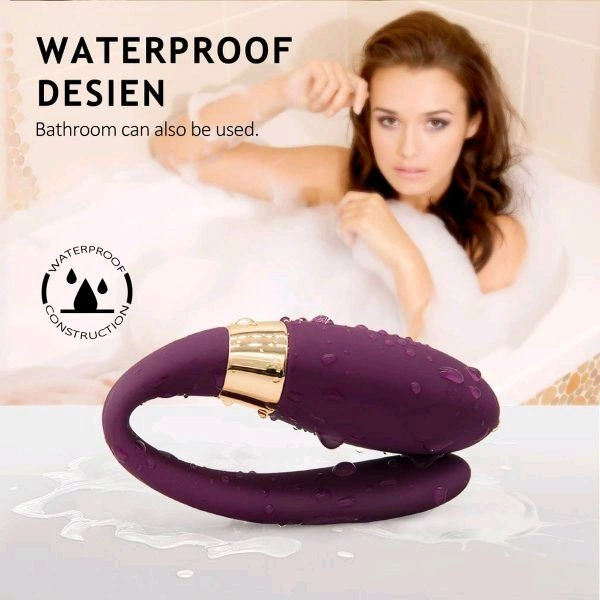 U Shape G-Spot Wireless Vibrator Rechargeable - Silicone, Ripe Plum