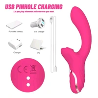 G-spot Clitoral Sucking Rabbit Vibrator - Silicone+ Abs, Pink Flamingo