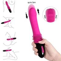 Nelson Thrusting Vibrator - Royal Blue, Abs+ Silicone, Insertable: 6.2 Inches