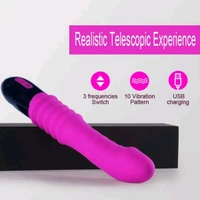 Nelson Thrusting Vibrator - Black, Abs+ Silicone, Insertable: 6.2 Inches